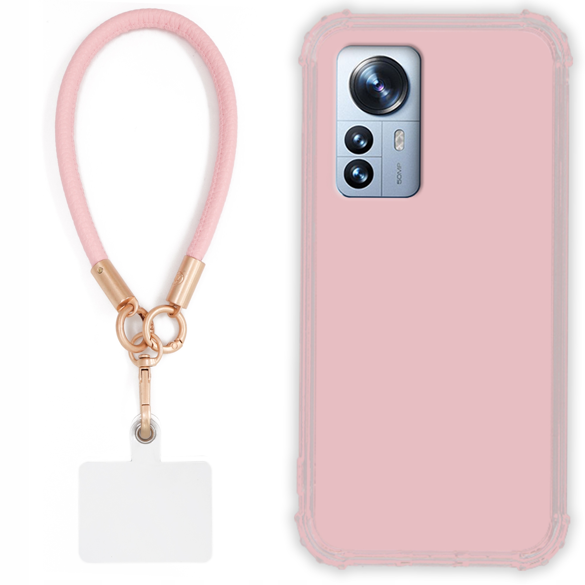 Etui Pre Xiaomi 12 Pro 5G Case Antishock Pinky Ružové vodítko Sada Odolné