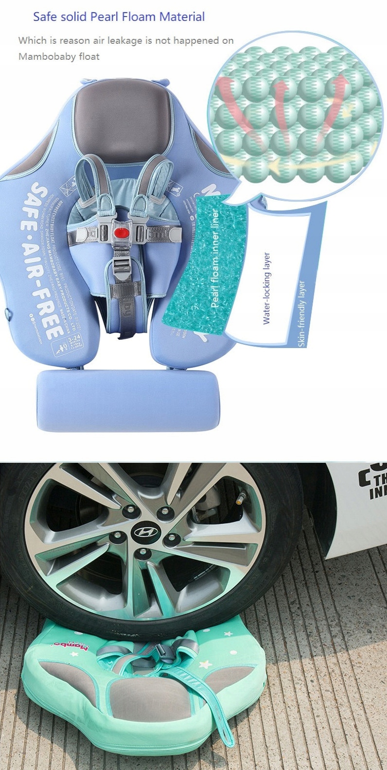 MATERAC DLA DZIECI PONTON DMUCHANY DO PŁYWANIA Obciążenie maksymalne 18 kg