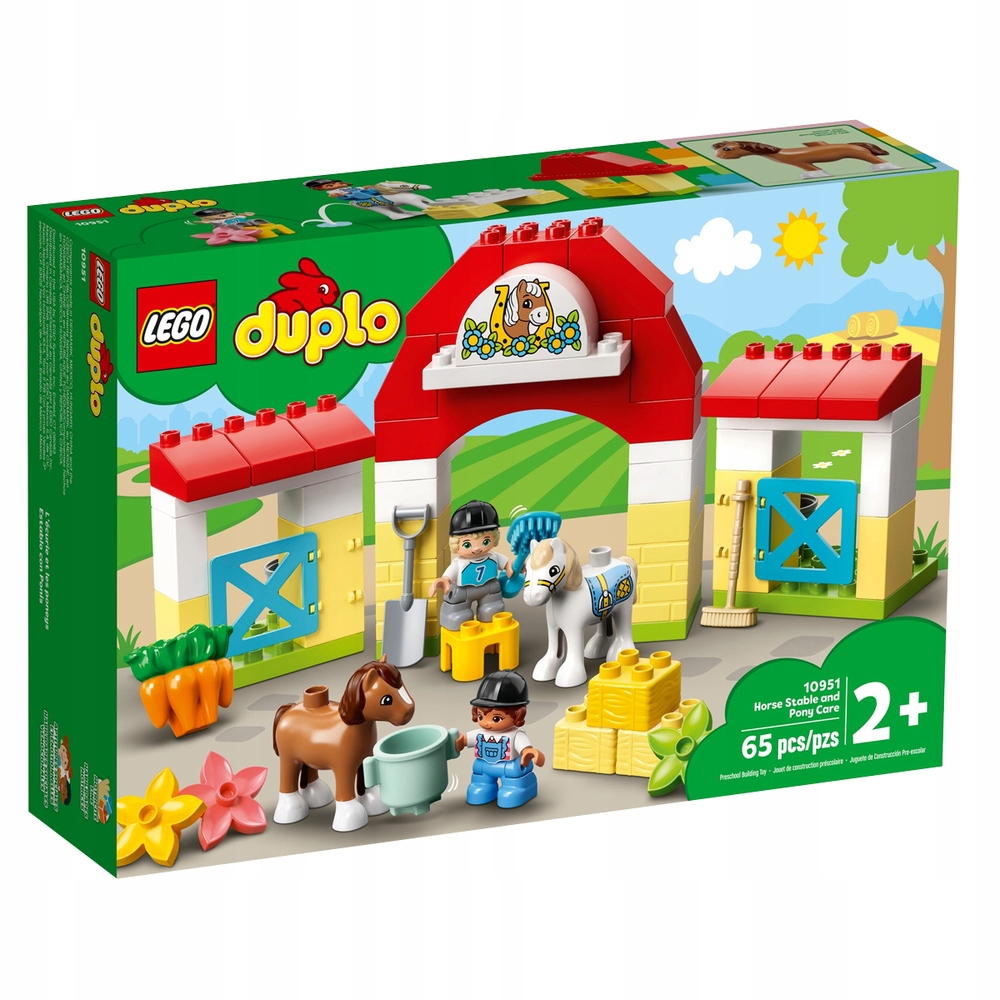 Lego Duplo 10951 Stadnina i kucyki Klocki Farma Konie Koń Nowe Oryginalne