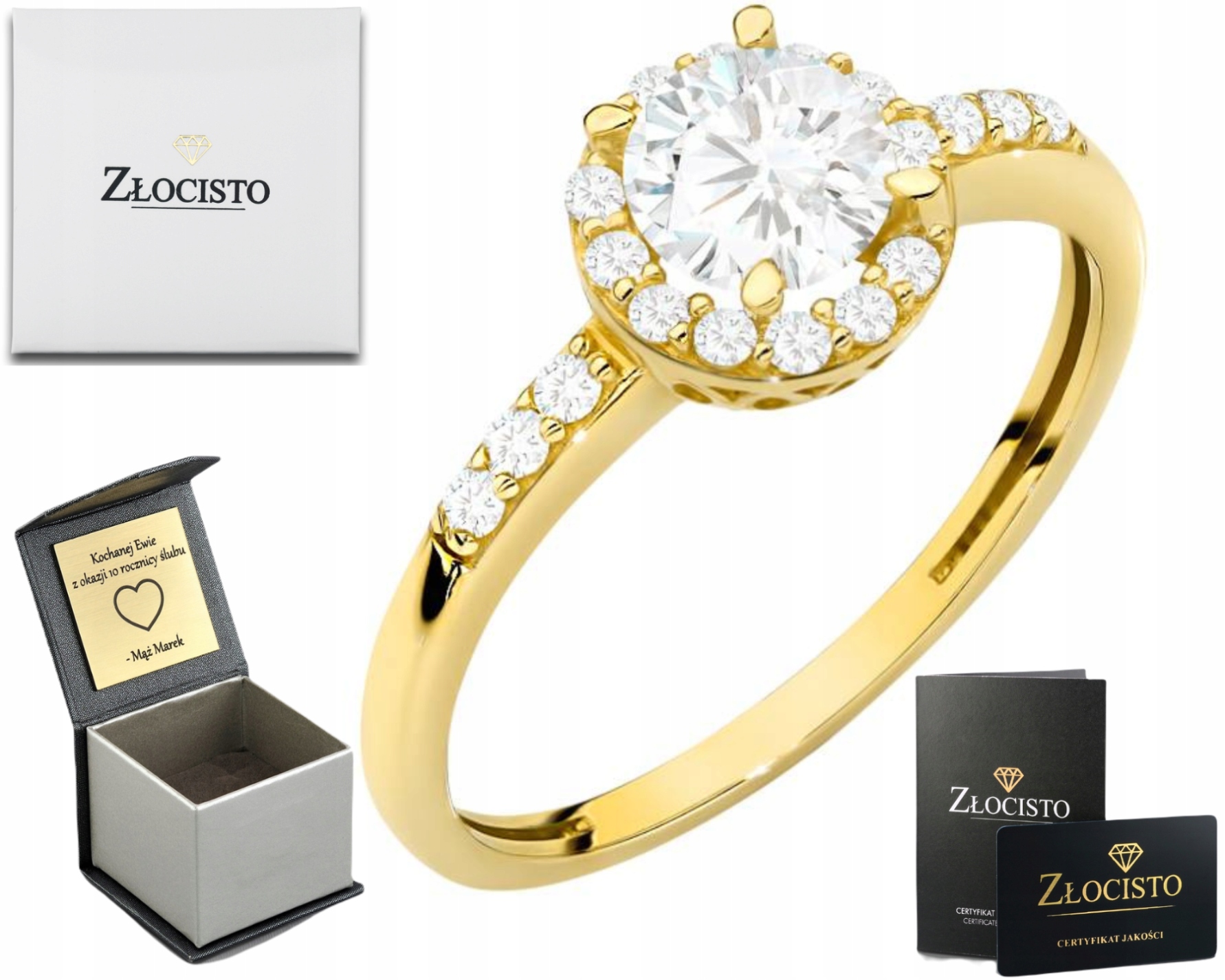 Prstýnek S Centrálním Zirkon A Menší Dekorační Líští 585