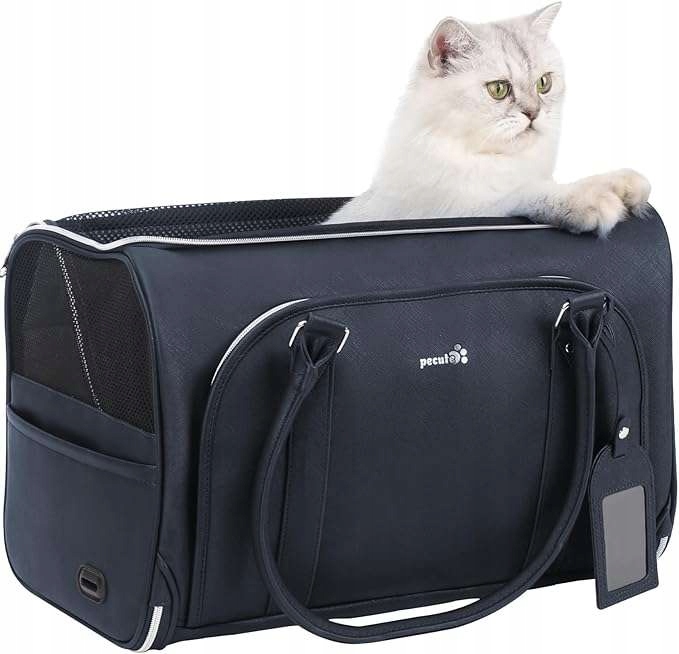 Levně Přepravní taška pro domácí zvířata Barva Námořnická modrá 43x31x29 Cm