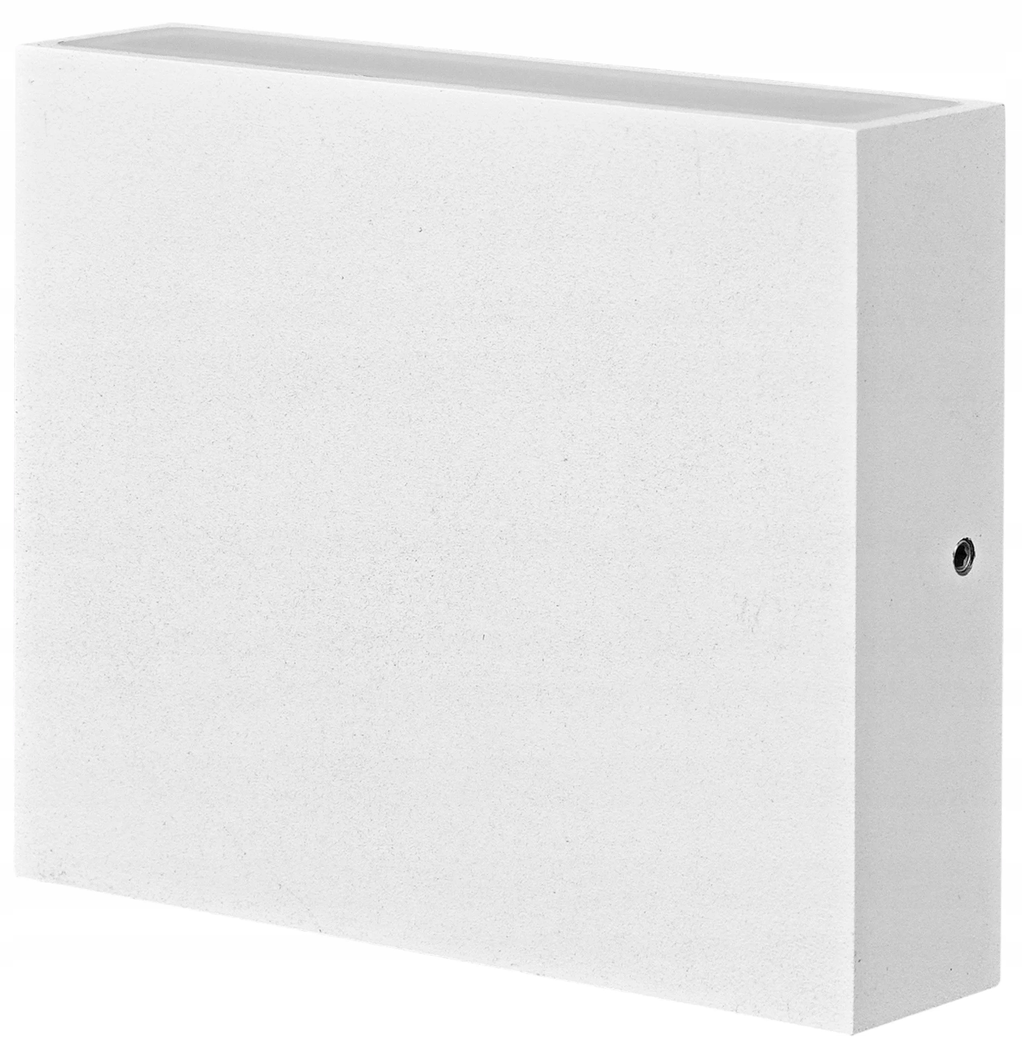 Venkovní nástěnné zahradní Led svítidlo čtvercové nahoru a dolů bílé Polux