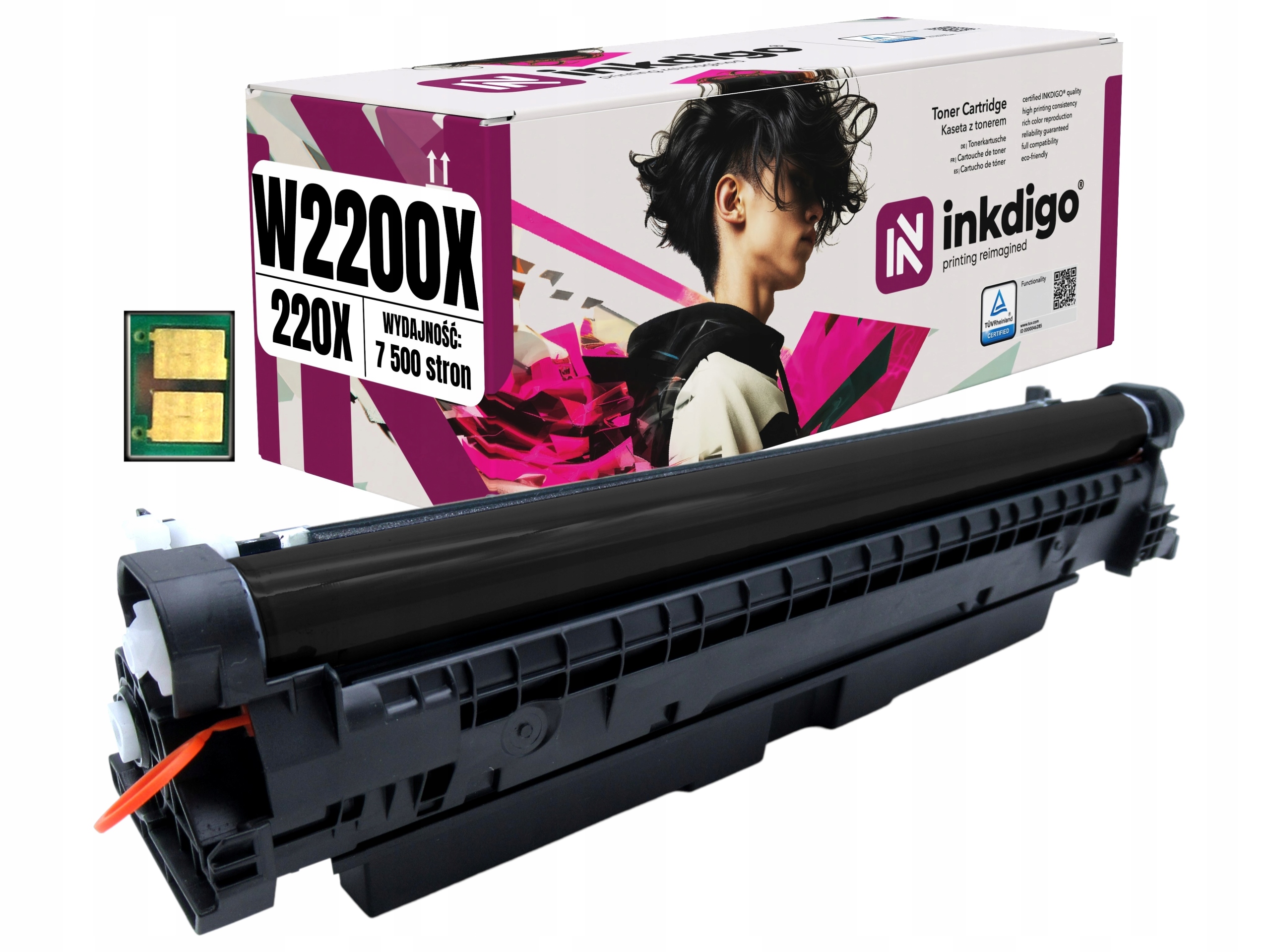 Náhradní Toner S Čipem W2200X Pro Tiskárnu Hp Color LaserJet Pro 4202 4302