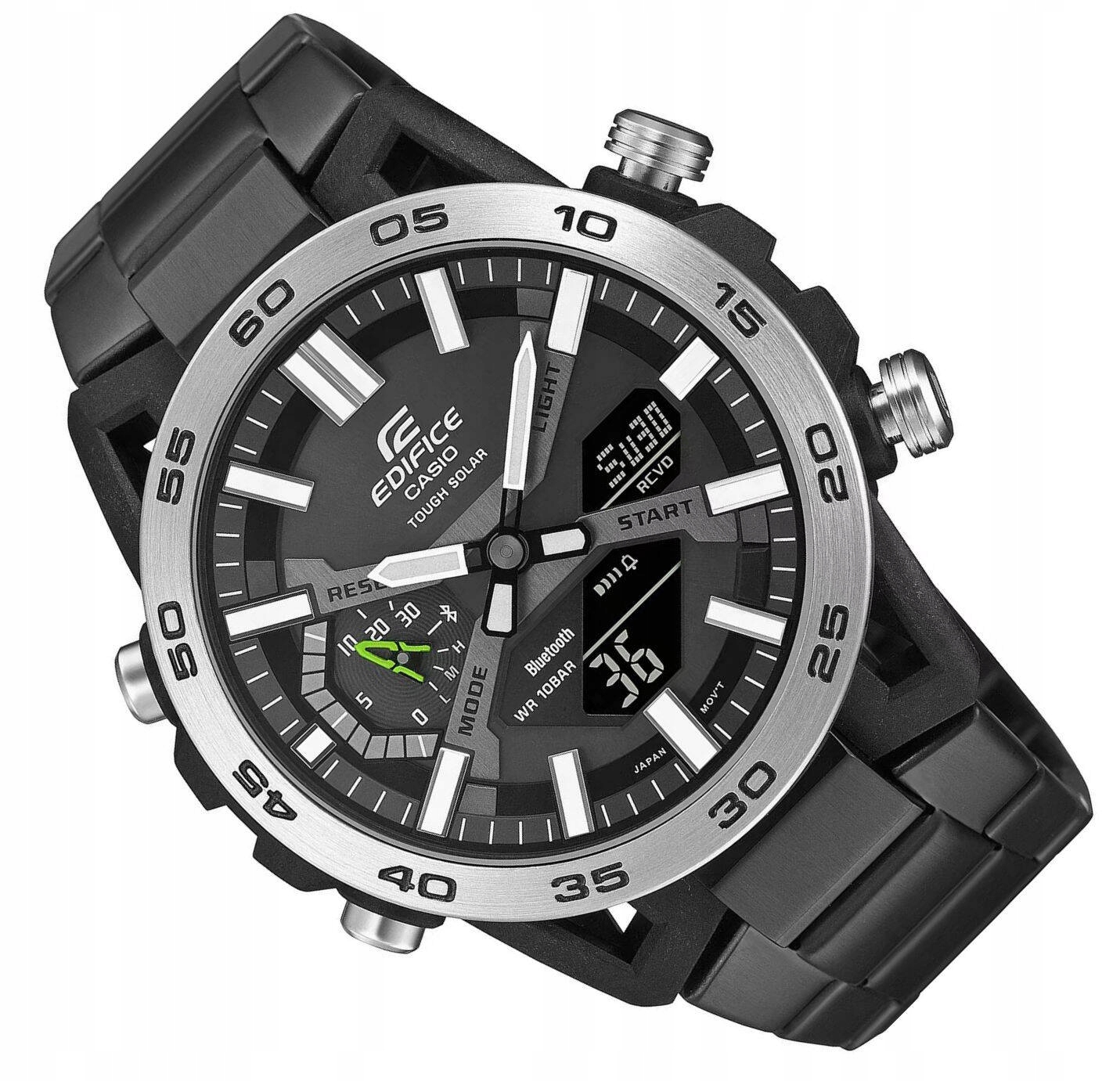Černé Sportovní Hodinky Casio Edifice Bluetooth Solar ECB-2000DD -1AEF