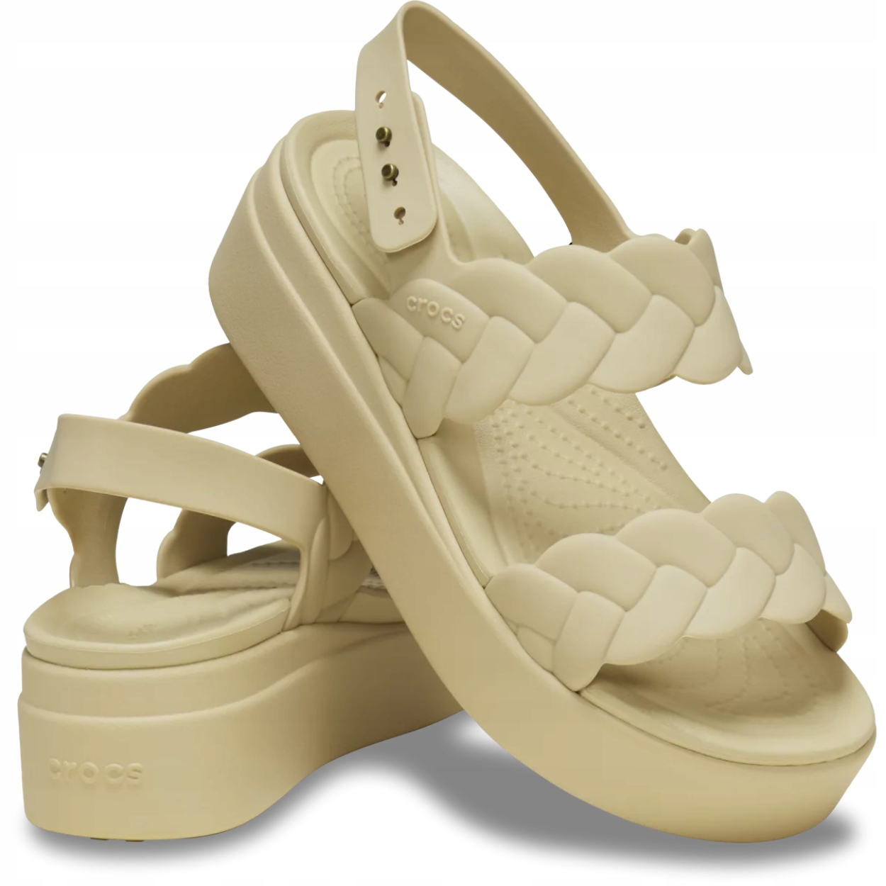 Crocs Boty Brooklyn Woven Low Wedge Dámské Sandály Na Platformě vel. 39-40