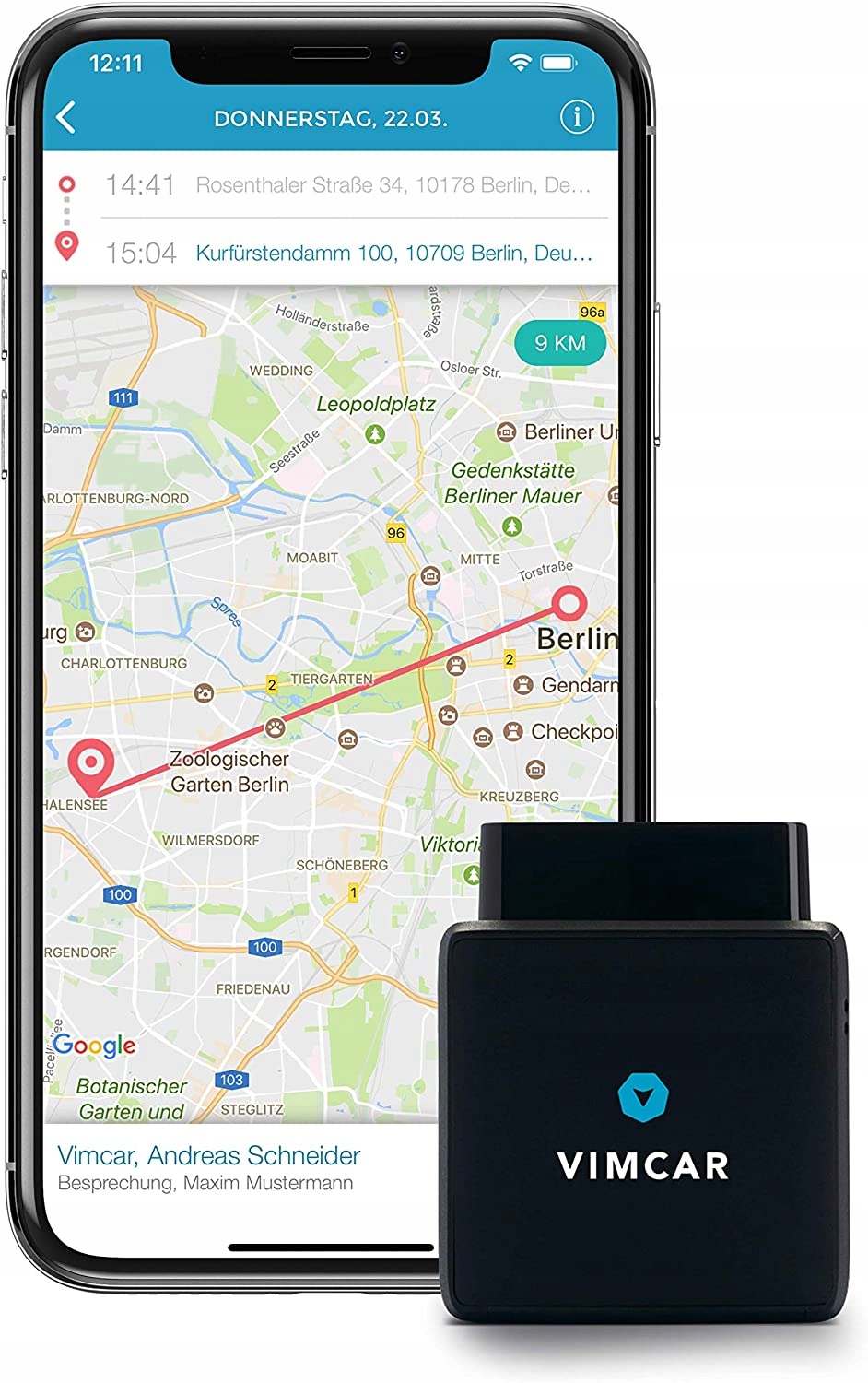 Lokátor Gps OBD2 Aplikácia Sim Vimcar Priebeh