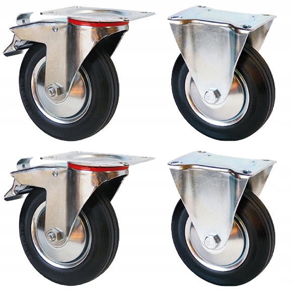 

Zestaw Jezdny Obrotowy Kół Koła Kółek 100 mm