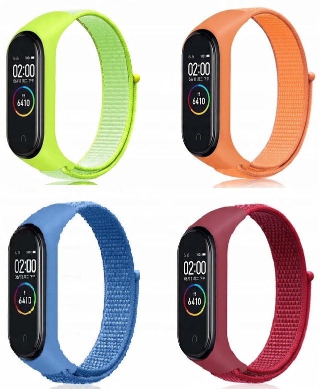 

4 Sztuki Opaska Do Xiaomi MI Band 3 4 Nylon Rzep