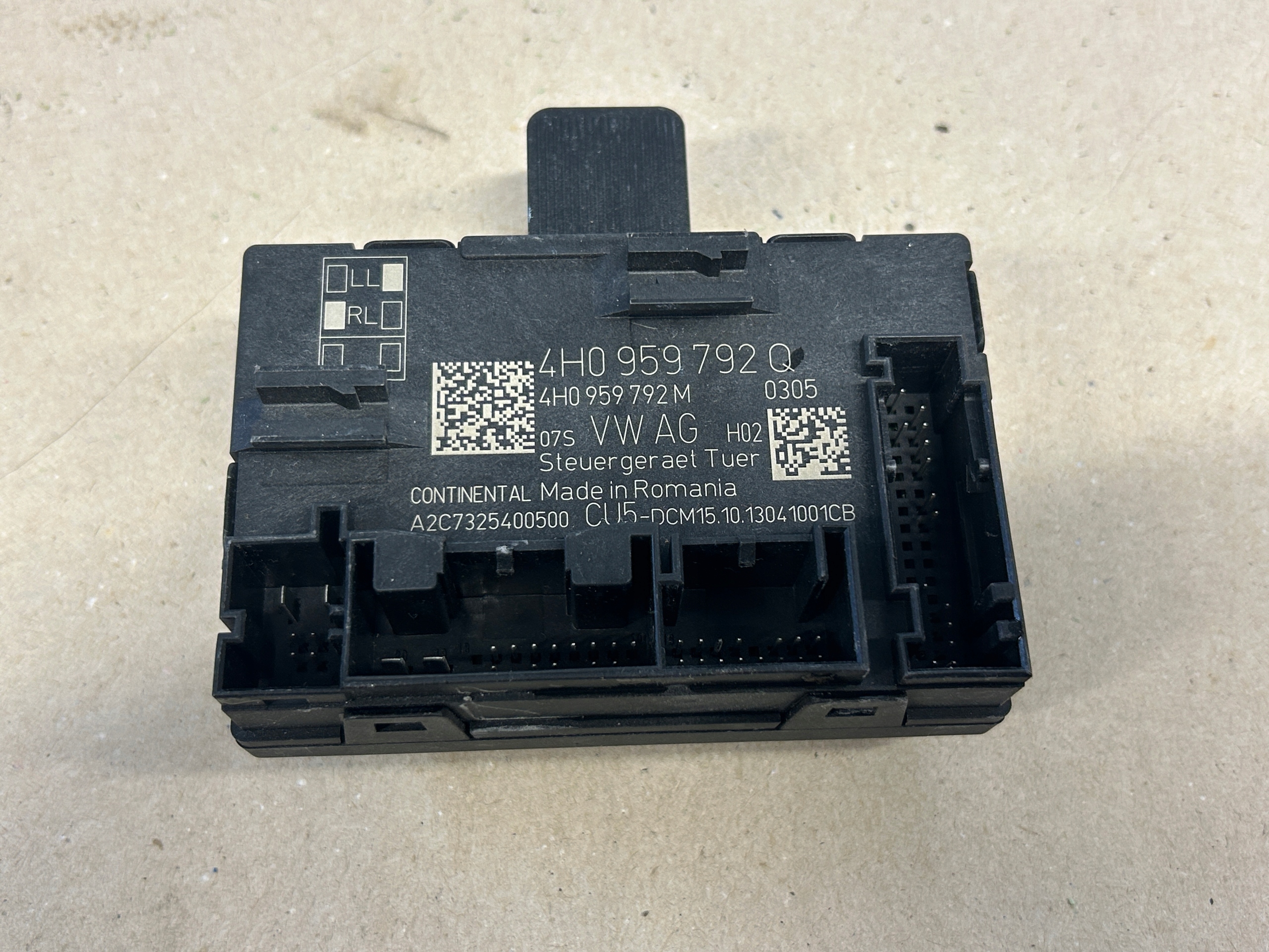 PORSCHE CAYENNE II 7P control unit module door right front 4H0959792Q