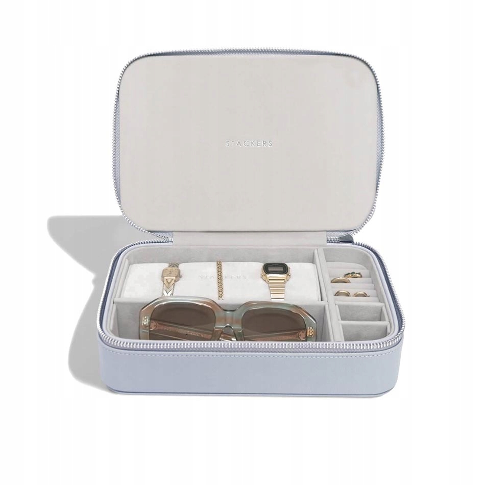 Obdélníkový organizér na šperky na zip (levandulový) Classic Stackers