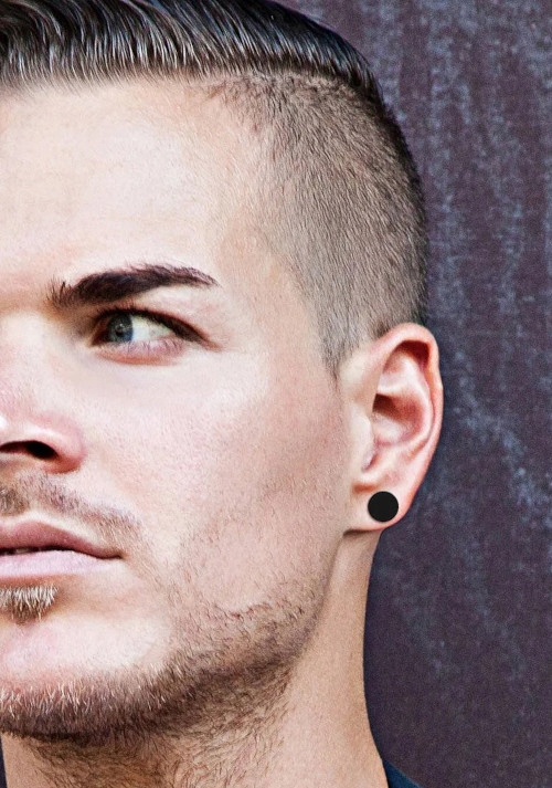 KOLCZYKI MĘSKIE CZARNE TUNEL FAKE 10 mm STAL CHIRURGICZNA 316 L 2 SZTUKI Marka Stainless steel