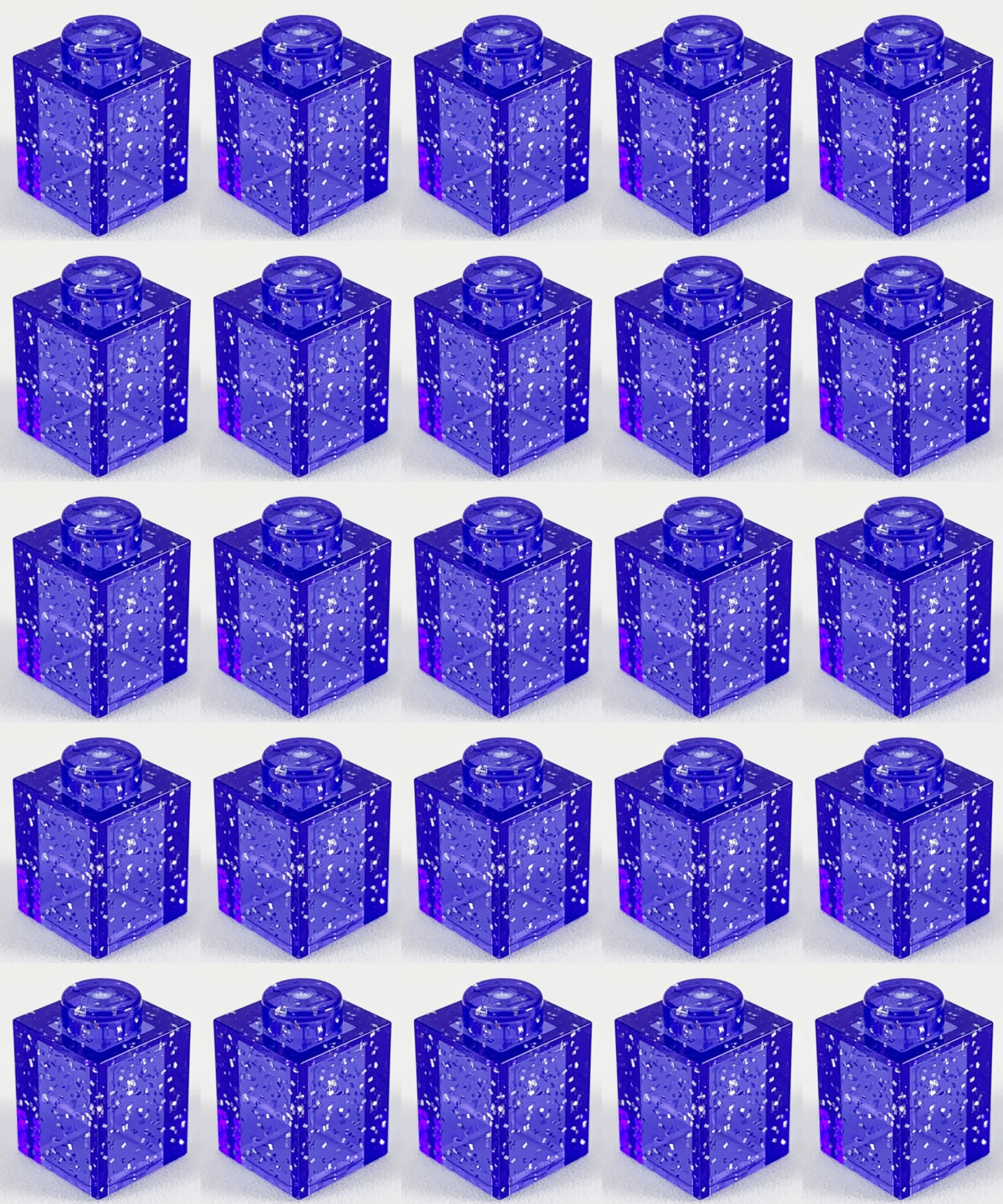 

Lego 3005 Brick 1x1 Glitter TransPurple 25szt.Nowe