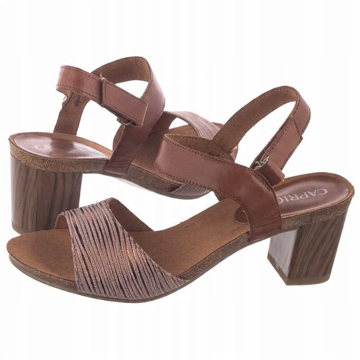 

Buty Damskie Sandały Caprice Brązowe 9-28318-24