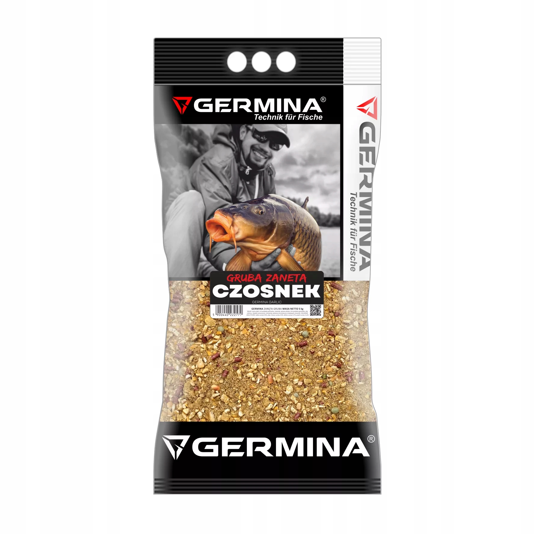 Zanęta Germina Gruba Czosnek 5kg Karp Leszcz Spławik Feeder