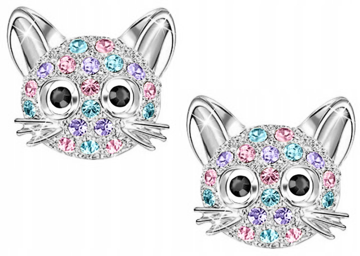 

Kolczyki Srebrne Kotki Wkrętki Dla Dziewczynki