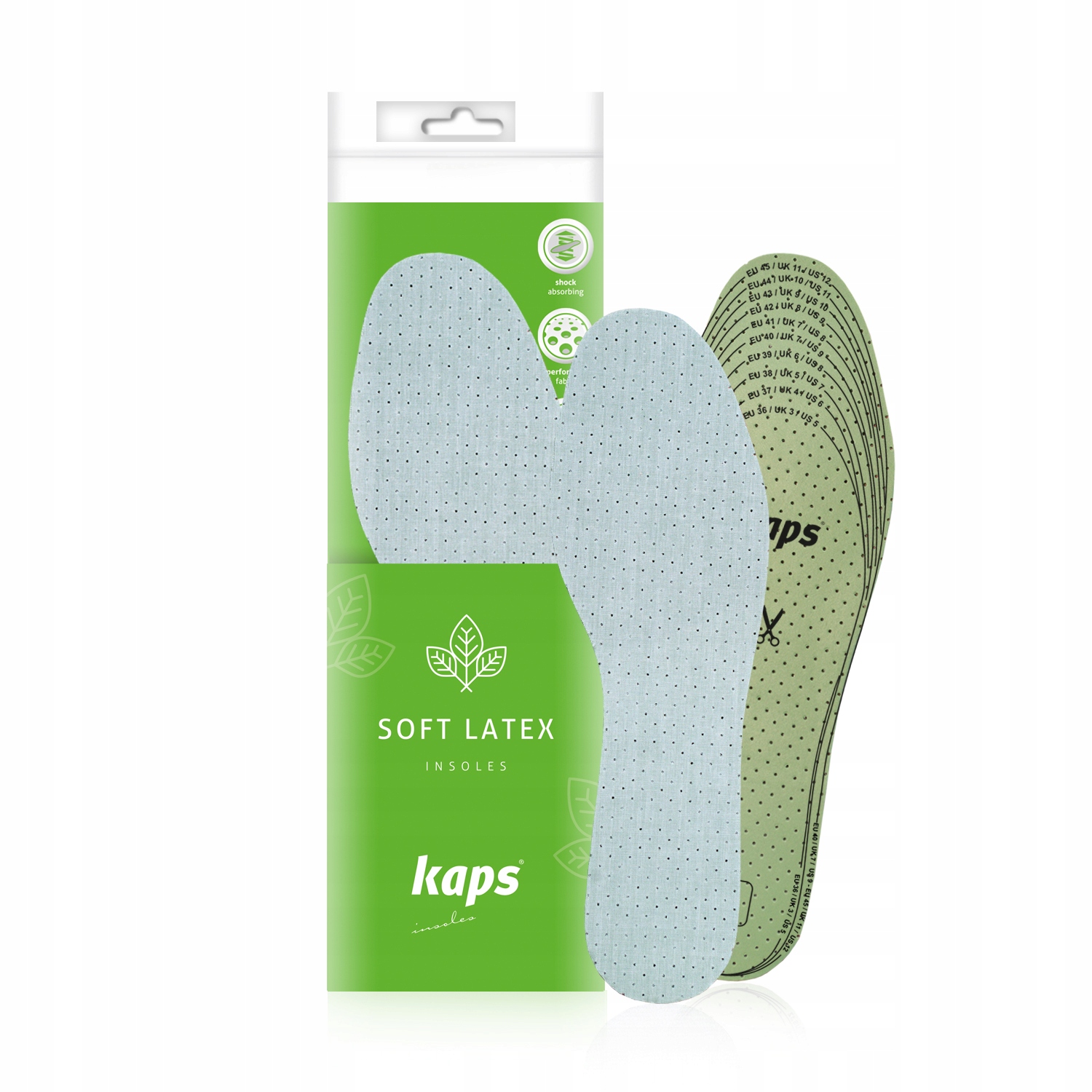 

Oddychające wkładki do butów Soft Latex