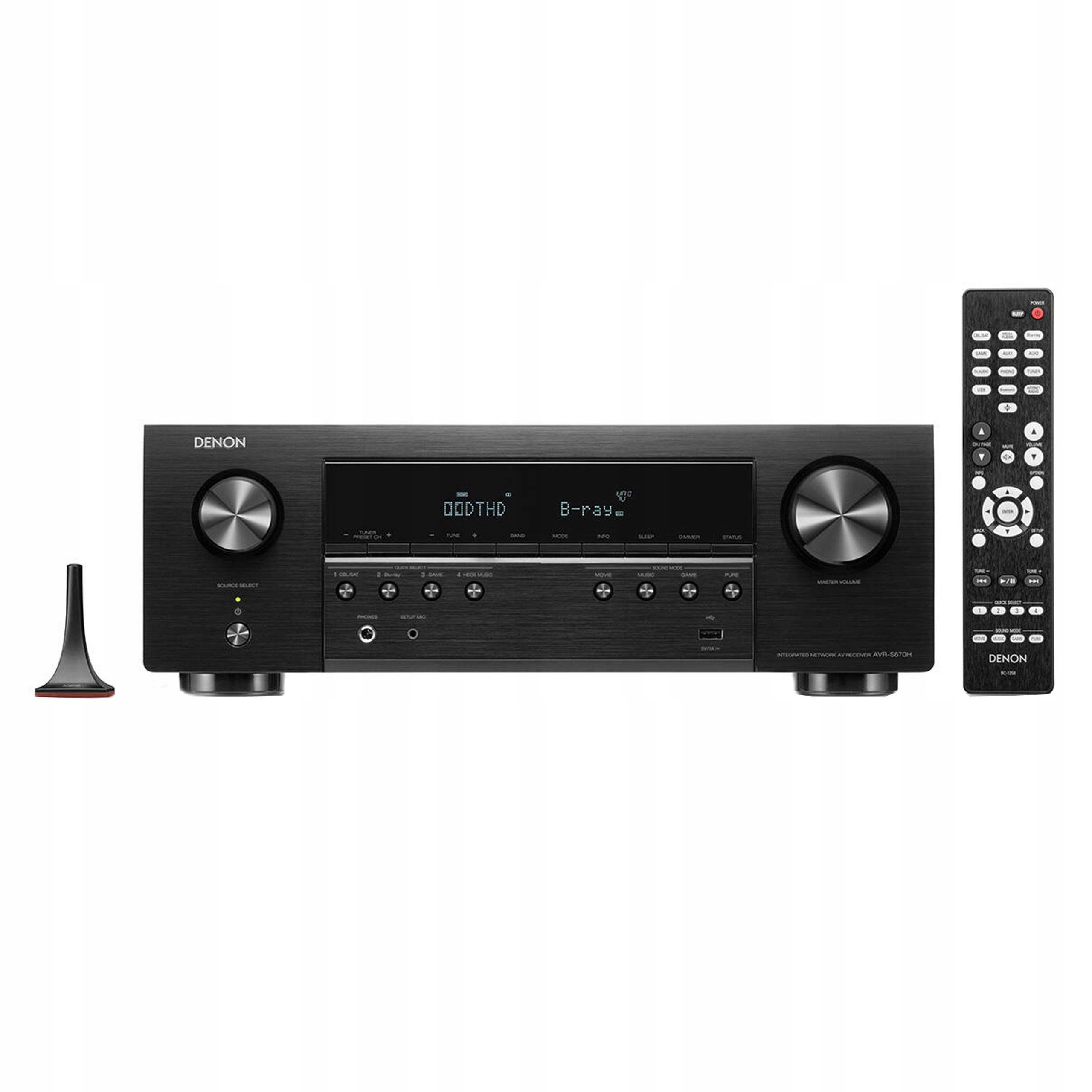 Amplituner Sieciowy Kina Domowego 5.2 Denon AVR-S670H Heos Multiroom Czarny
