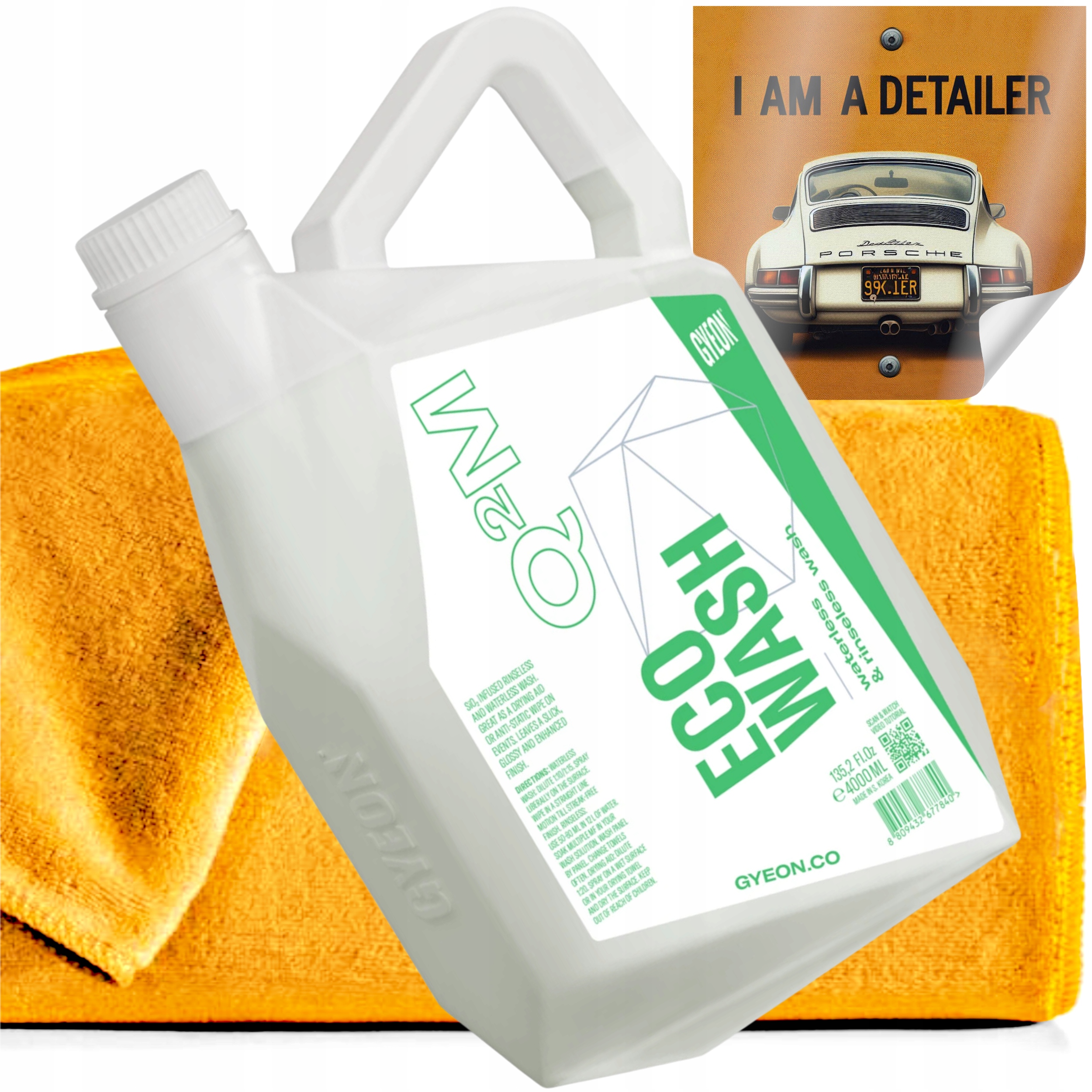 Gyeon Q2M ECOWash Koncentrovaný šampón na bezvodé umývanie 4L