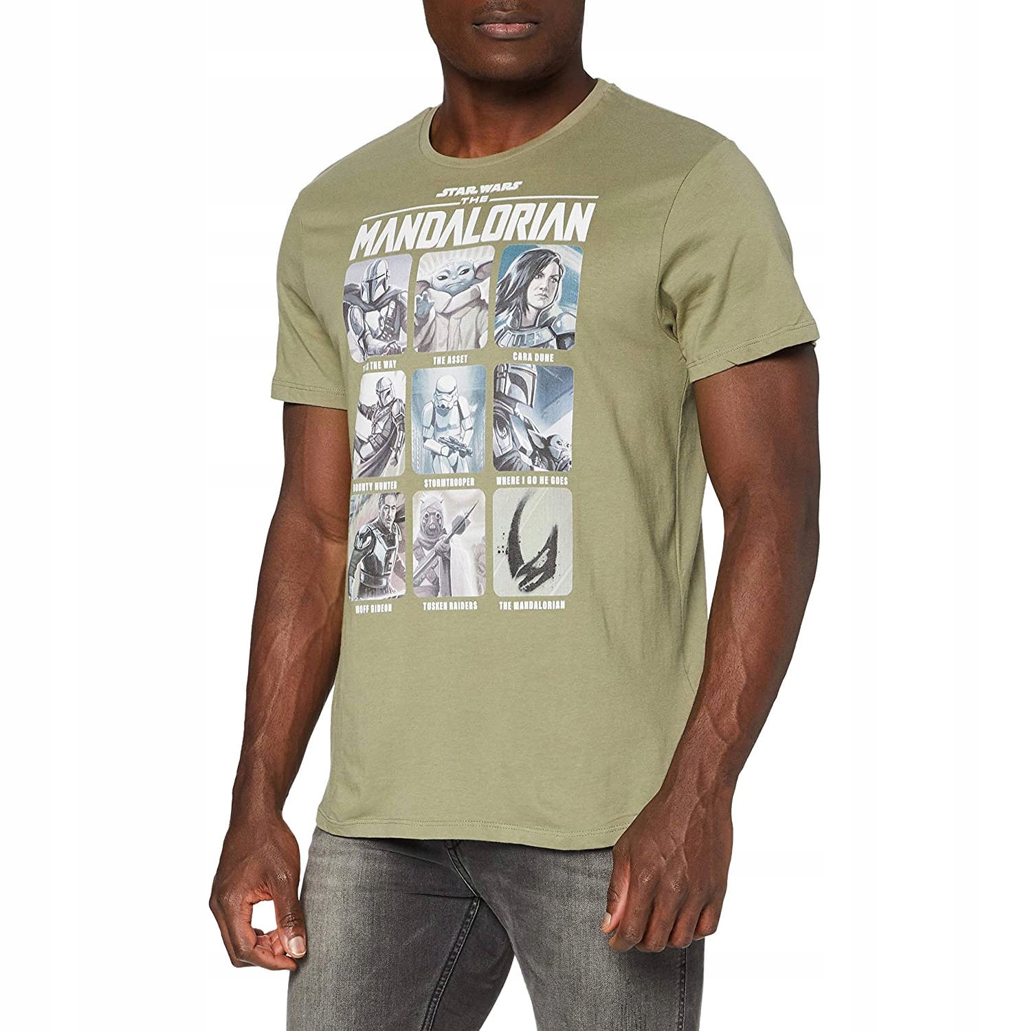 

T-shirt Męski Khaki Mandalorian Family Roz. XXL