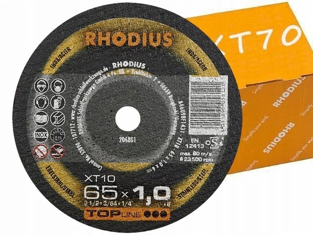 

Tarcza tarcze do cięcia metalu 65x1,0x6 Rhodius