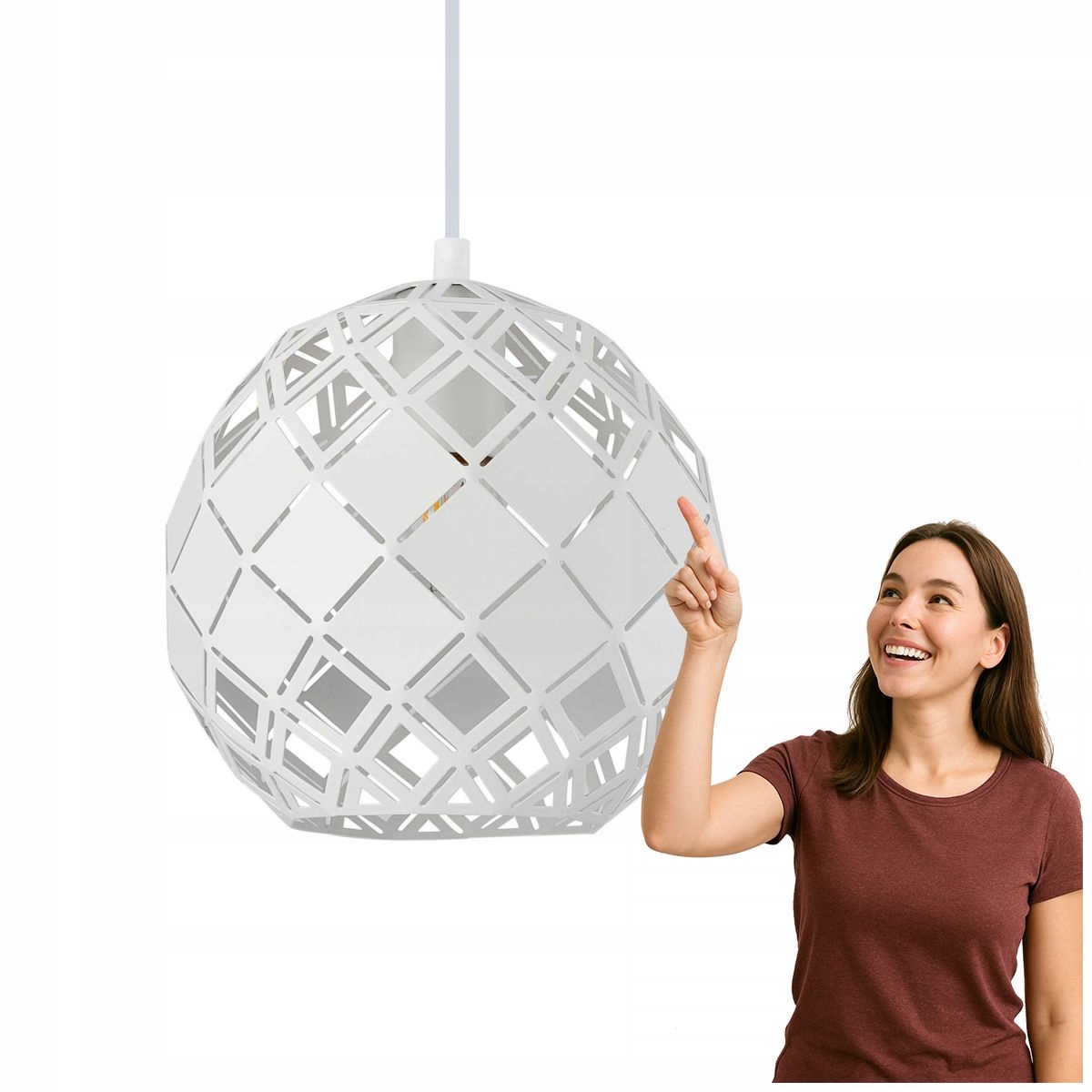 Závěsná lampa Paulela PND-34221-1S-WH Italux