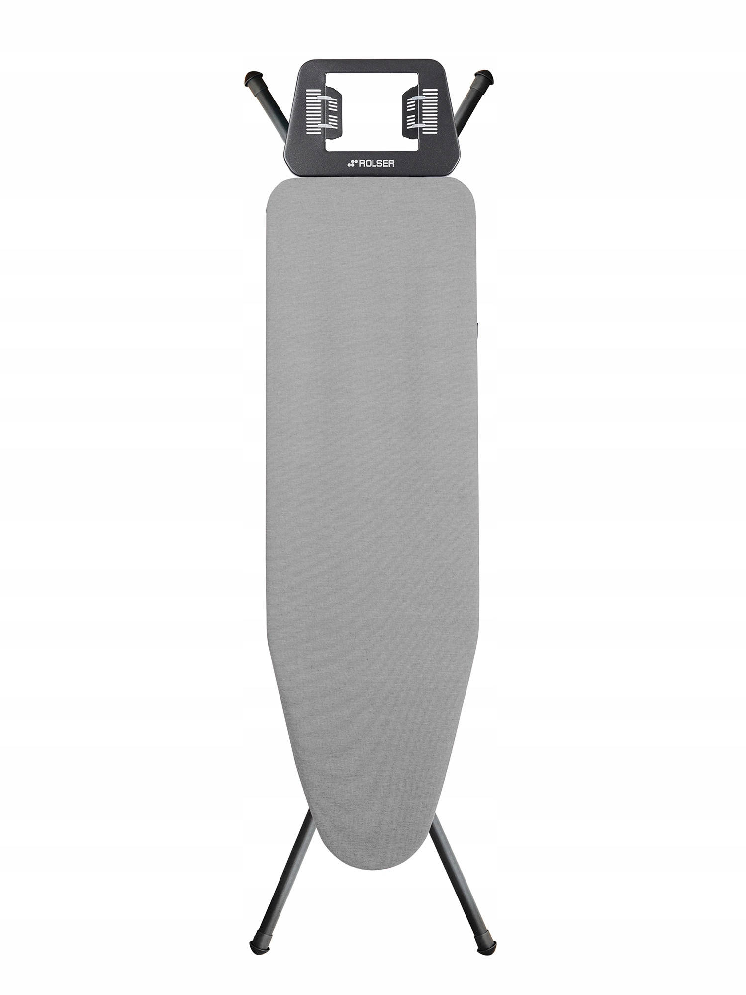 Levně Žehlicí prkno 115 x 35 cm Rolser K-uno Černá trubka Přírodně šedá