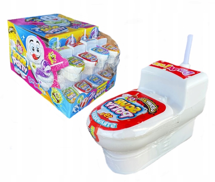 Levně Johny Bee Lízátko Wc Kibelek Sour Potty 24 ks