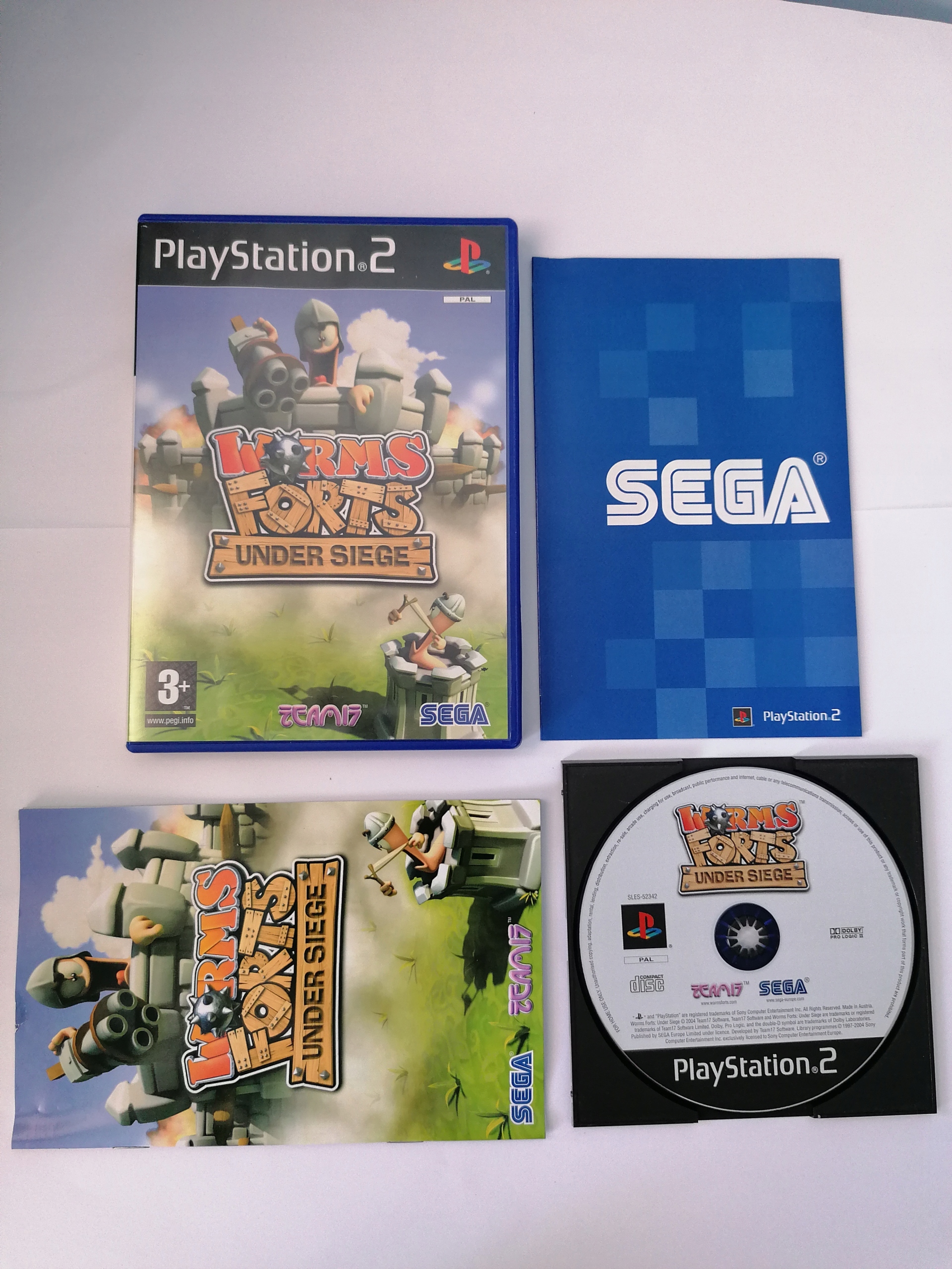 Worms Forts Under Siege PS2 Game Playstation 2 For Sale