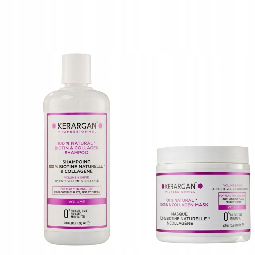 Kerargan – sada na vlasy: šampon, maska 2x500 ml.