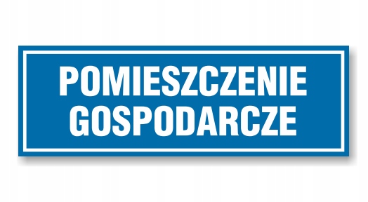 Naklejka OP-17 - POMIESZCZENIE GOSPODARCZE