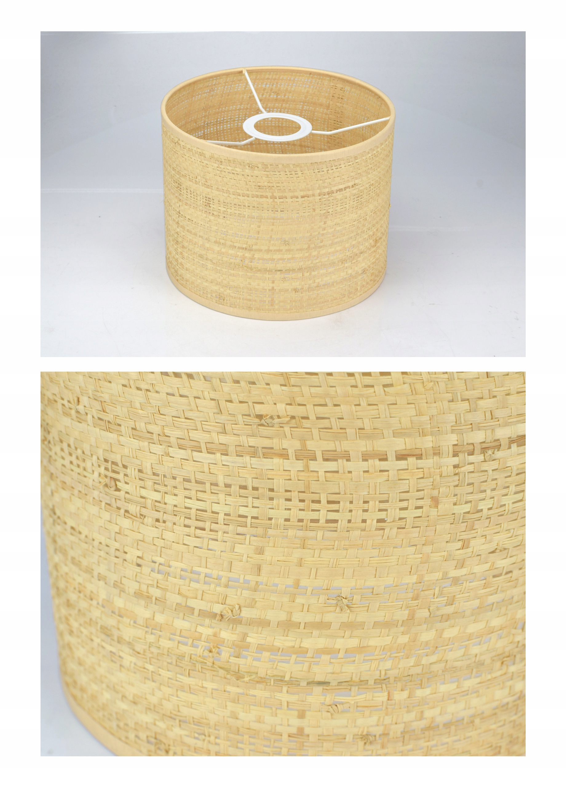 Lampka Nocna Stołowa Dekoracyjna Abażur Rattan LED Kolekcja 920