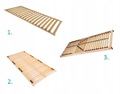 STELAŻ DO ŁÓŻKA NORMAL 160X200 LISTWY DREWNIANE Marka inna