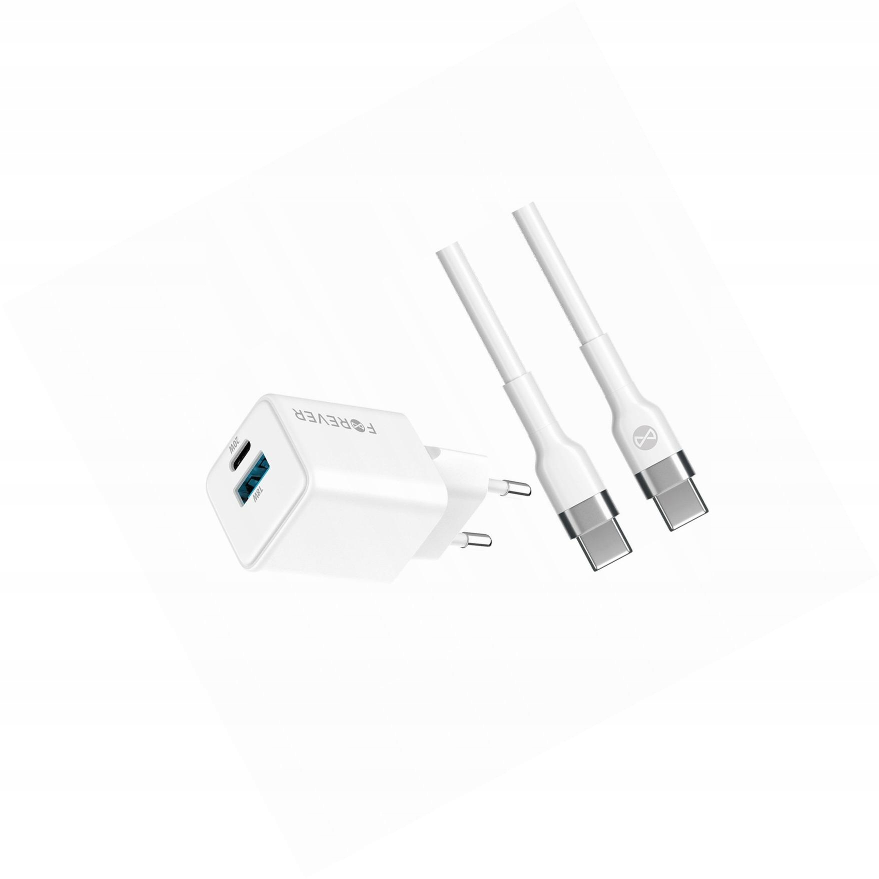 Szybka ładowarka GaN 20W Usb i Usb-c z kablem do Samsung Galaxy M51