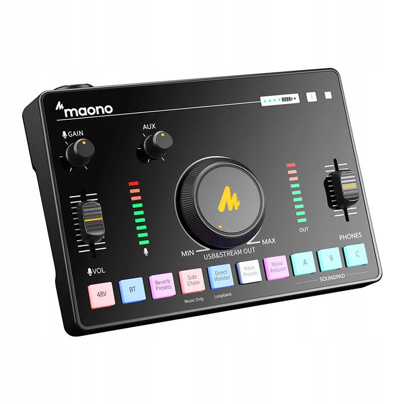 Audio Mixážny Pult So Zvukovou Kartou Maono AMC2 Neo – Profesionálny Zvuk