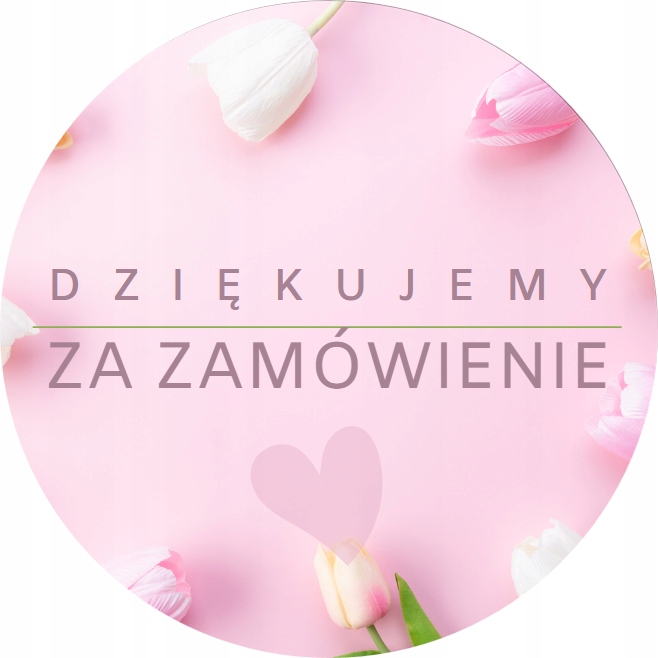 

Naklejki Dziękujemy Zamówienie KK43 5cm 20szt