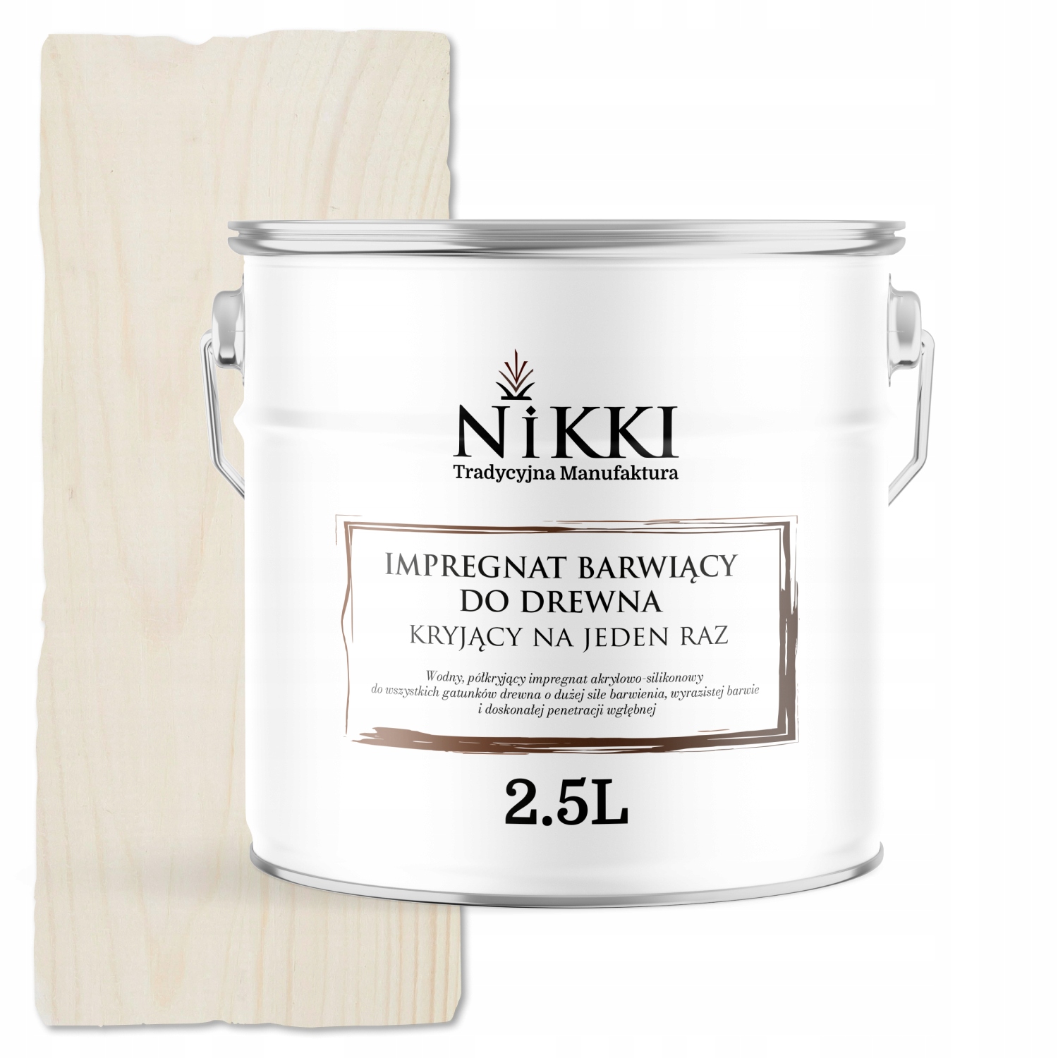 Impregnace Na Dřevo Extra Barva S Vosky Chrání Barvy Najednou Uv Bílá 2,5 L