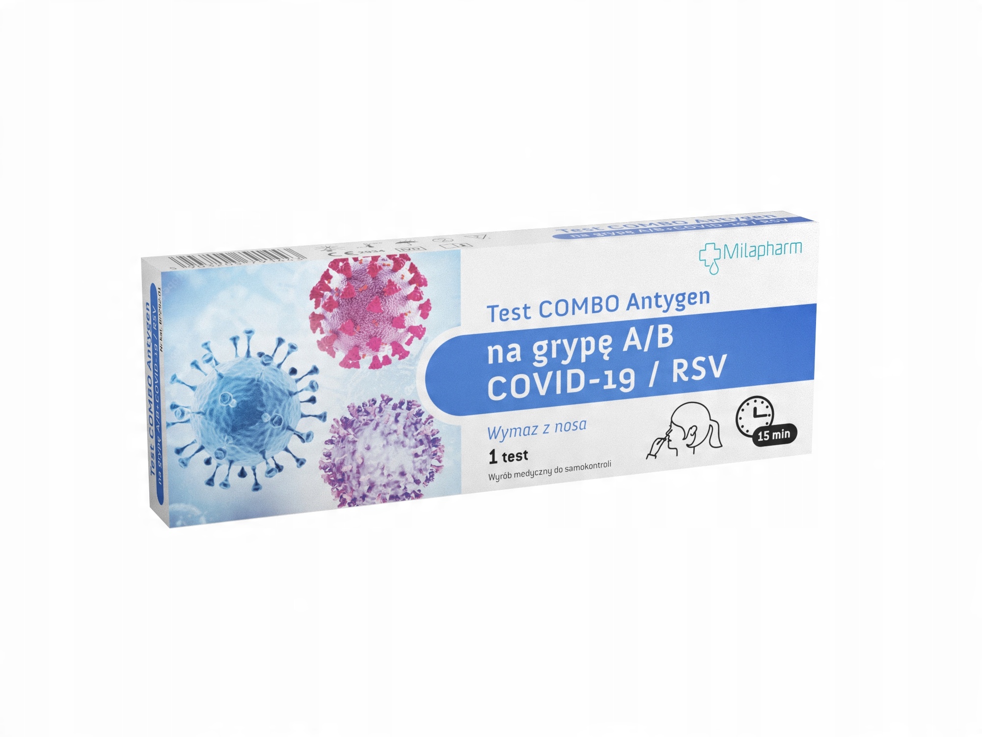

Test Combo Antygen na grypę typu A/b i Covid 19