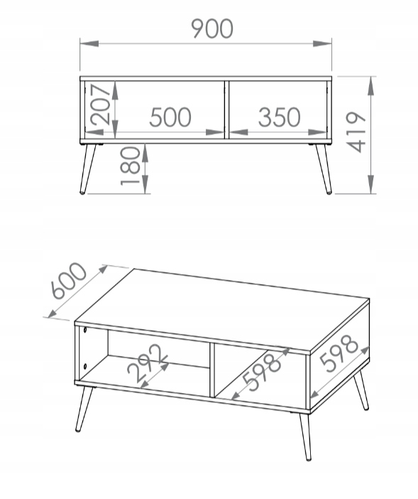 Meblościanka Zestaw Mebli Do Salonu 1 Błękit Ciemny MARIANA ML