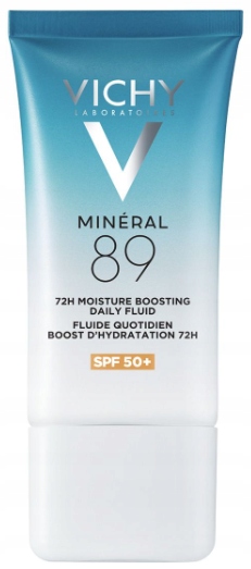 Vichy Mineral 89 SPF50+ niewidoczny krem fluid do twarzy nawilżający 50 ml