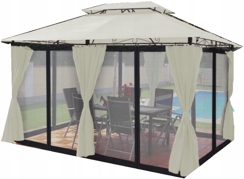 Minzo Záhradný Pavilón S Moskytiérou A Oświet.led