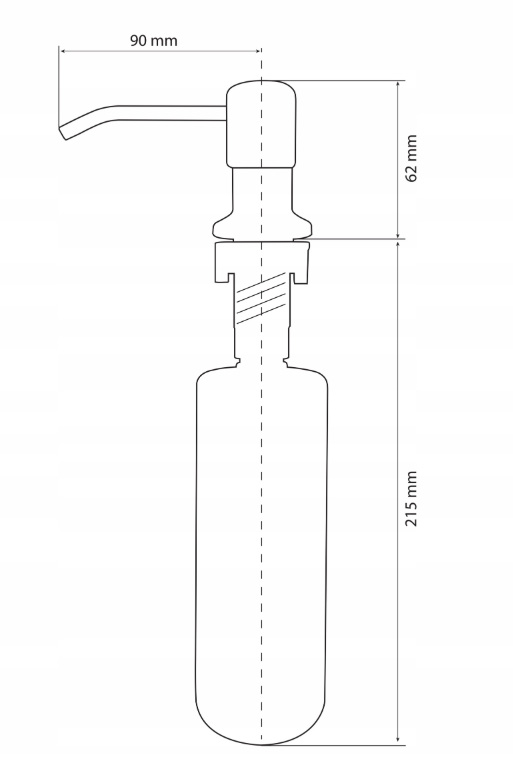 DOZOWNIK DO PŁYNU/MYDŁA GRANITOWY DO ZLEWOZMYWAK Marka Granitan