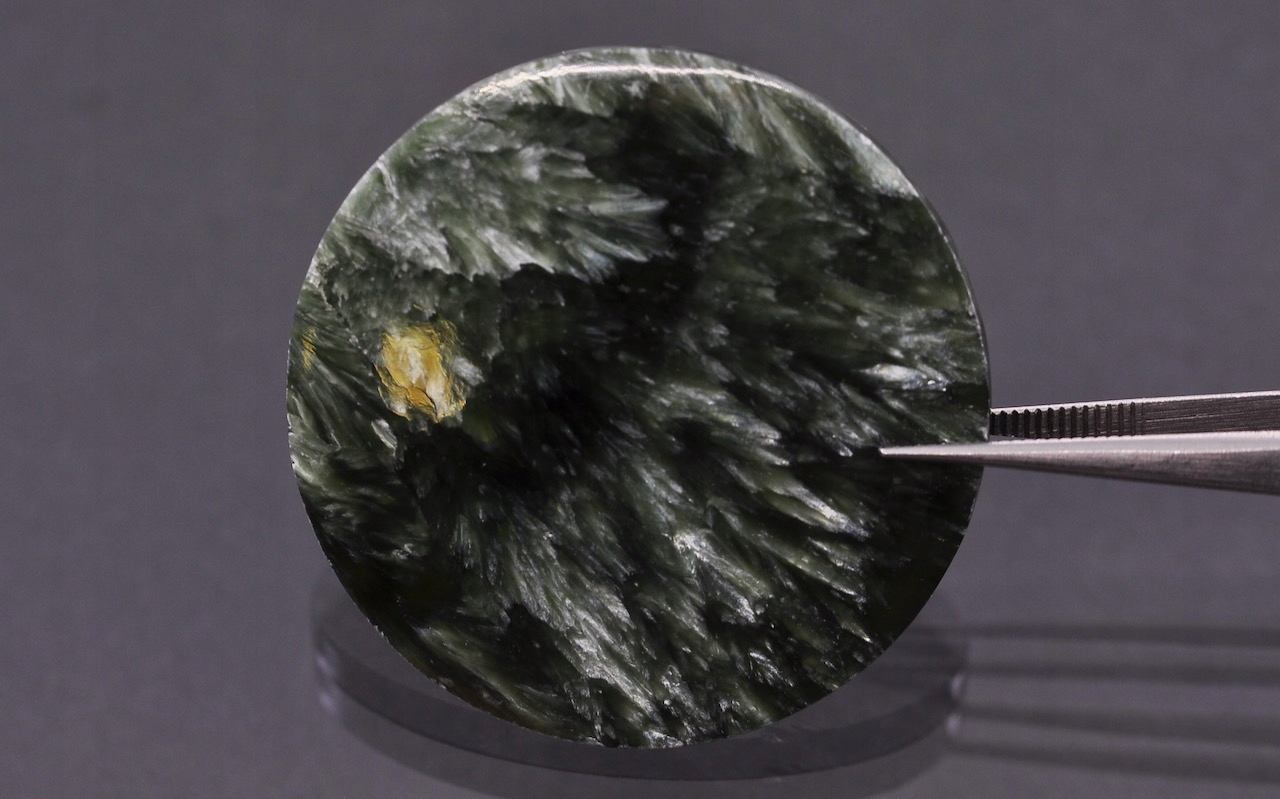 Serafinit deska konvexní kulatá fi 38 mm