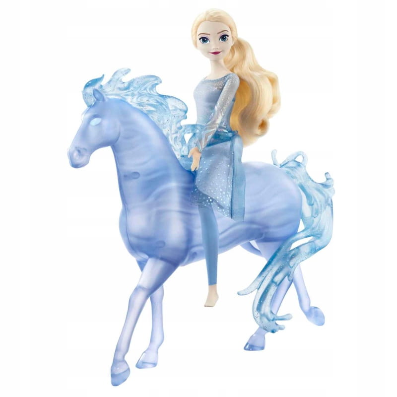 KRAINA LODU FROZEN DISNEY LALKA ELSA I NOKK KOŃ WODNY DUCH FIGURKA ZESTAW Marka Mattel
