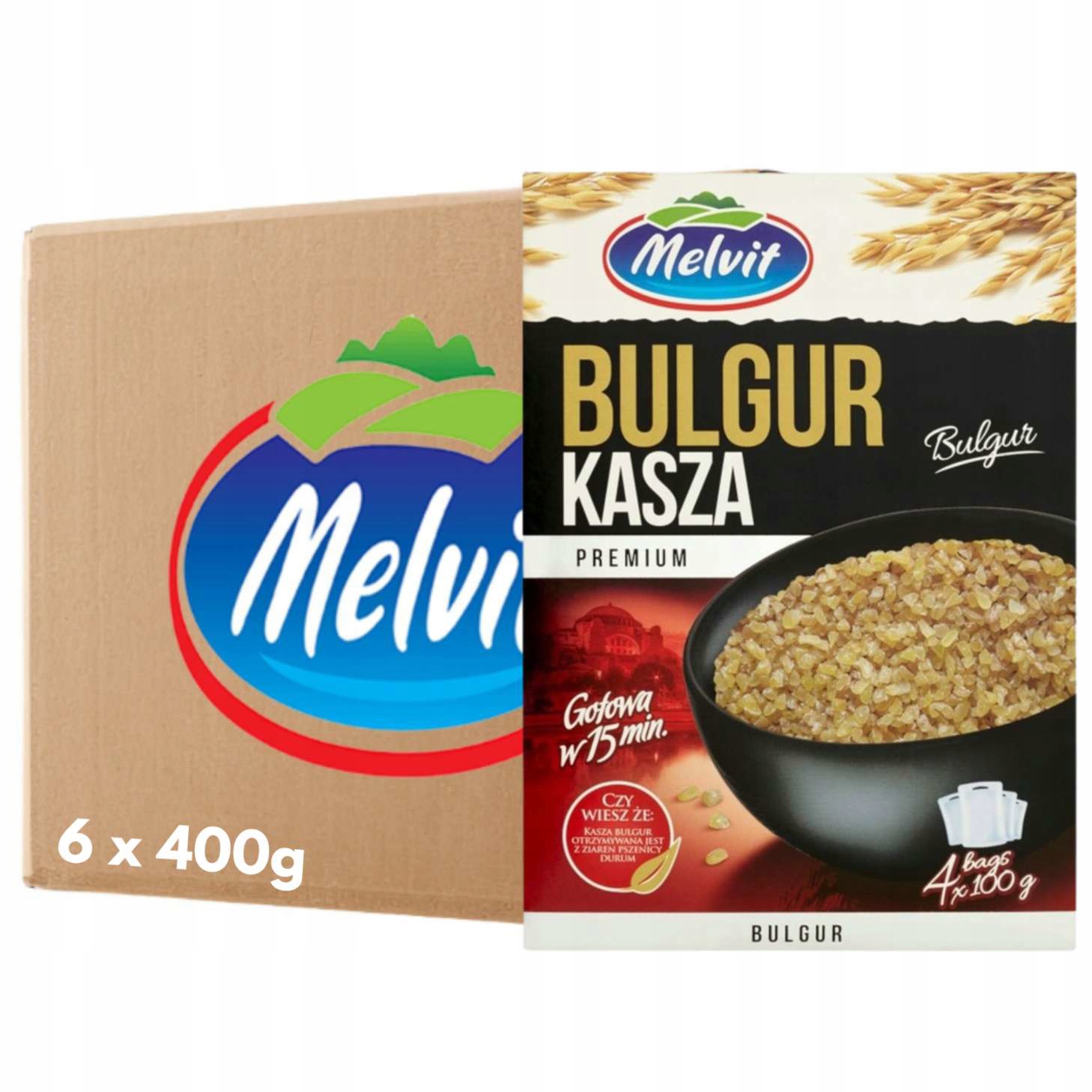 Melvit Prémiový Bulgur 400 g (4 x 100 g) x 6 kusů