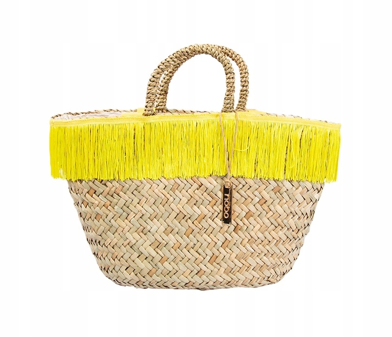 Košík Pletená taška na rameno Boho Velká na léto Nakupování Plážová taška