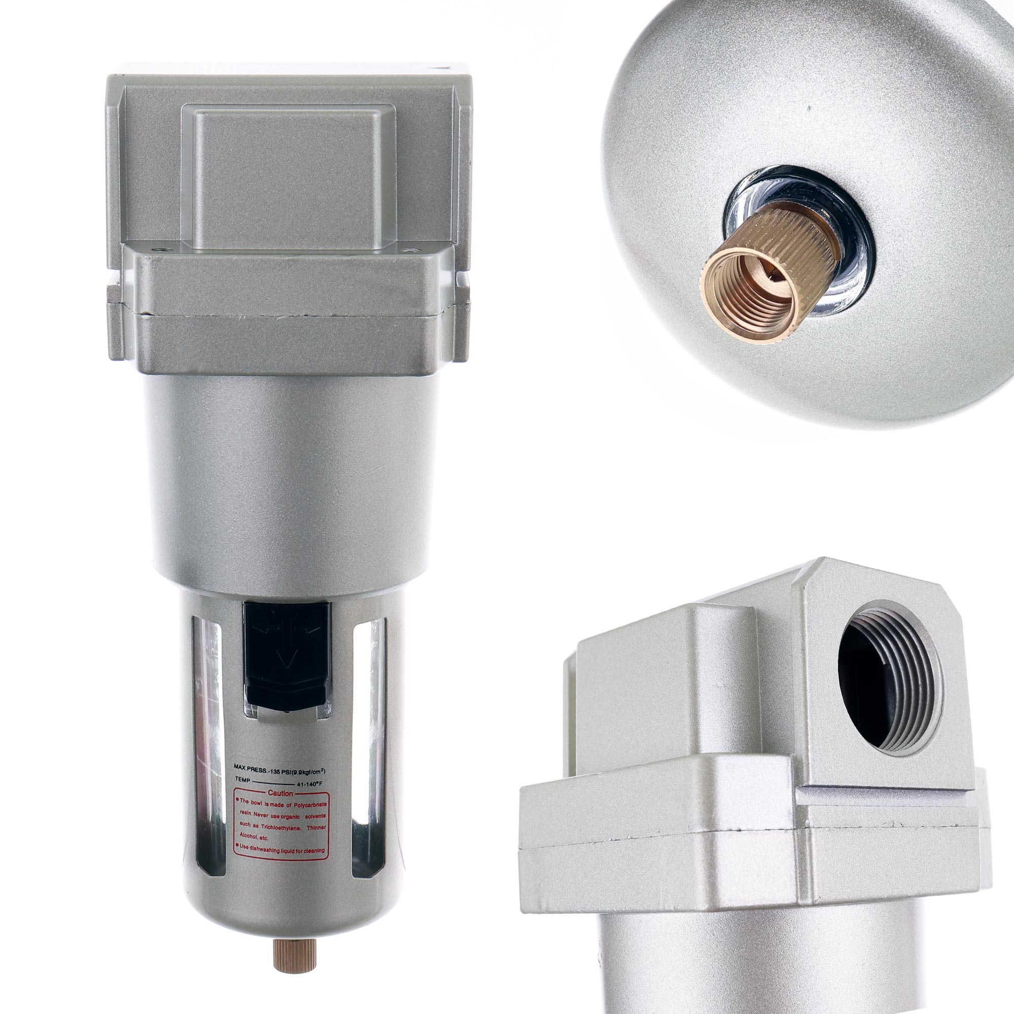 Vzduchový Filtr 1-PALCOVÝ Odvlhčovač, Pneumatický Odkapávač