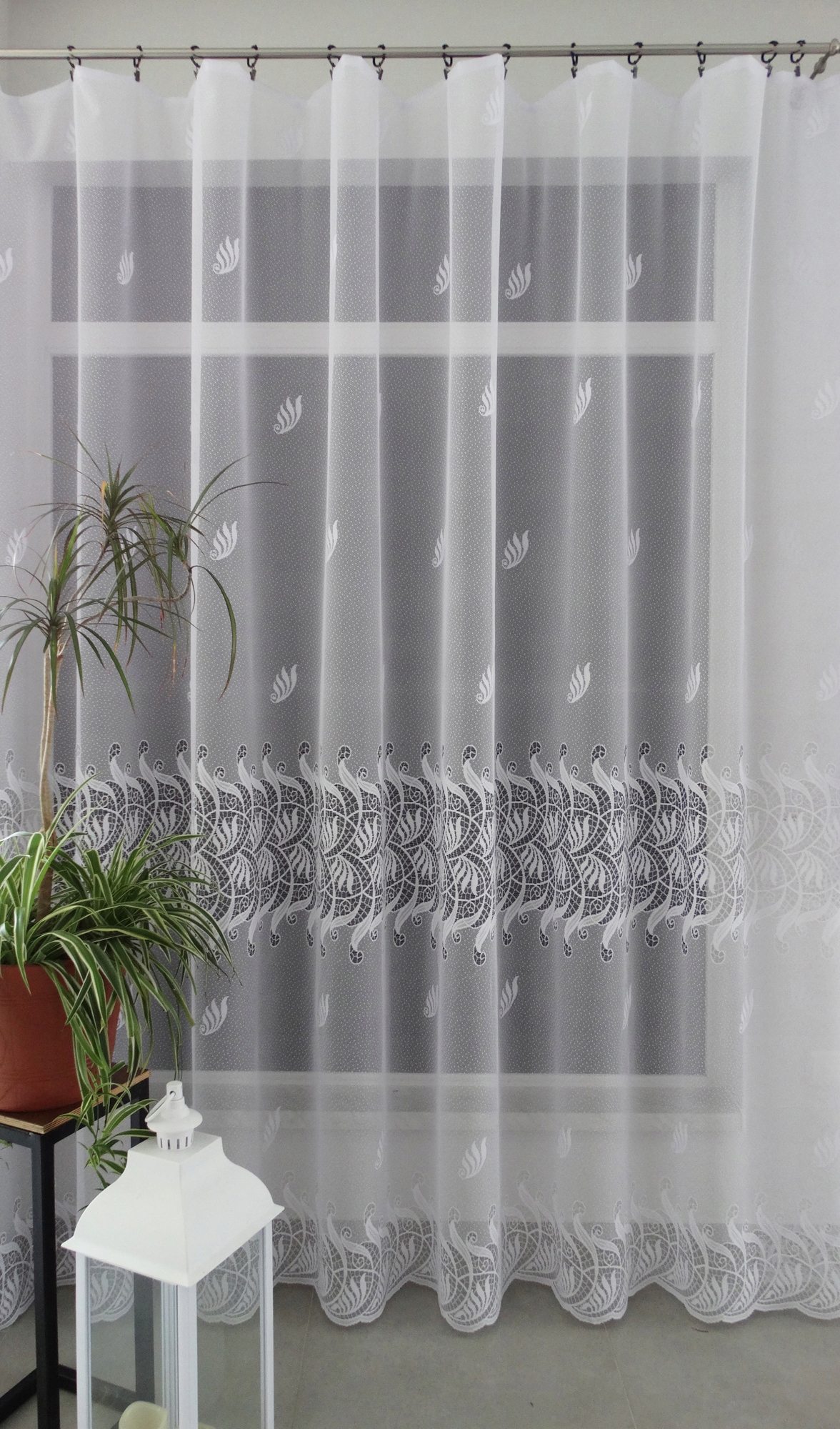 Mg Záclona 35425 Bílá 250x250 cm hotová s páskou M