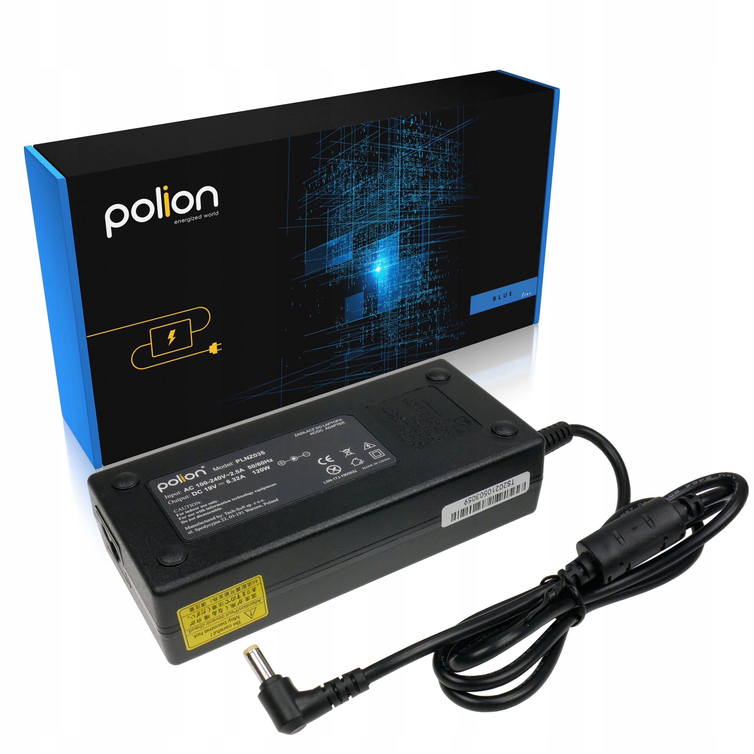

Zasilacz do laptopa Acer 120W 19V 6,32A 5,5x1,7mm