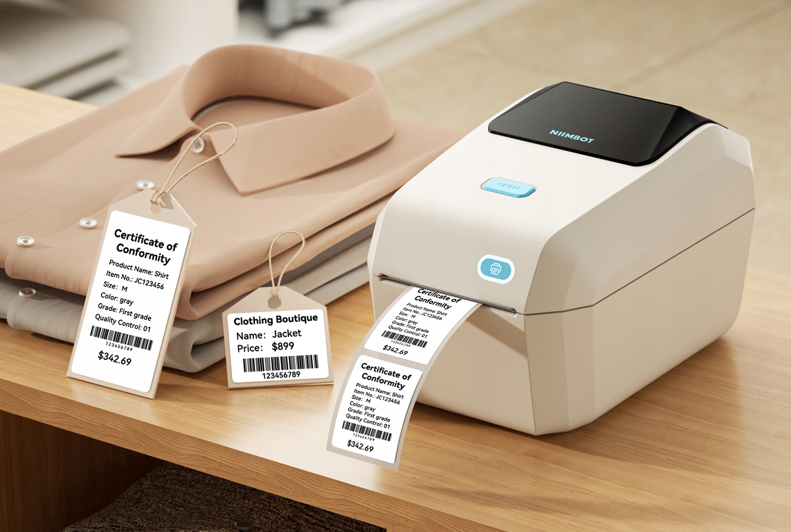 MOBILNA DRUKARKA Termiczna ETYKIETY NAKLEJKI NIIMBOT K3 listy przewozowe Model k3