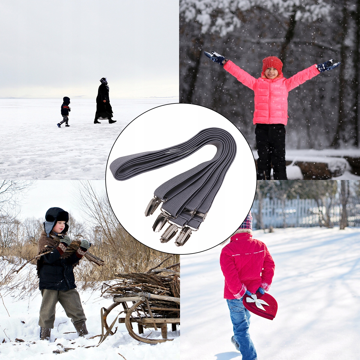 UCHWYT NA RĘKAWICE DZIECIĘCE ZACISKI NA RĘKAWICE Marka bez marki